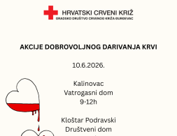 DOBROVOLJNO DARIVANJE KRVI, 10. LIPNJA 2026.