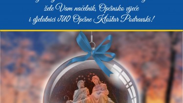 Blagoslovljen Božić i sretnu novu 2020. godinu žele Vam načelnik, Općinsko vijeće i djelatnici Općine Kloštar Podravski