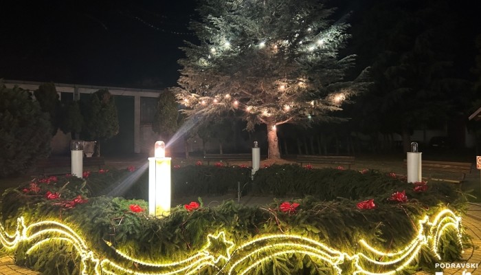 Upaljena prva adventska svijeća u Kloštru Podravskom