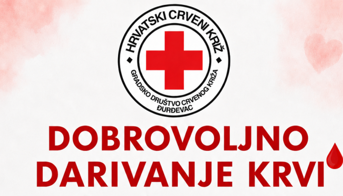 DOBROVOLJNO DARIVANJE KRVI, UTORAK, 8. RUJNA 2026.