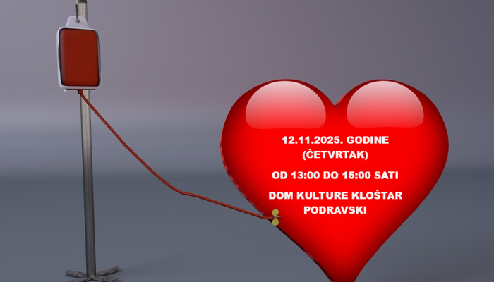 POZIV NA DOBROVOLJNO DARIVANJE KRVI