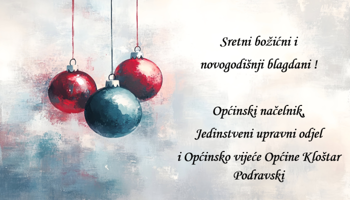 Sretni božićni i novogodišnji blagdani !