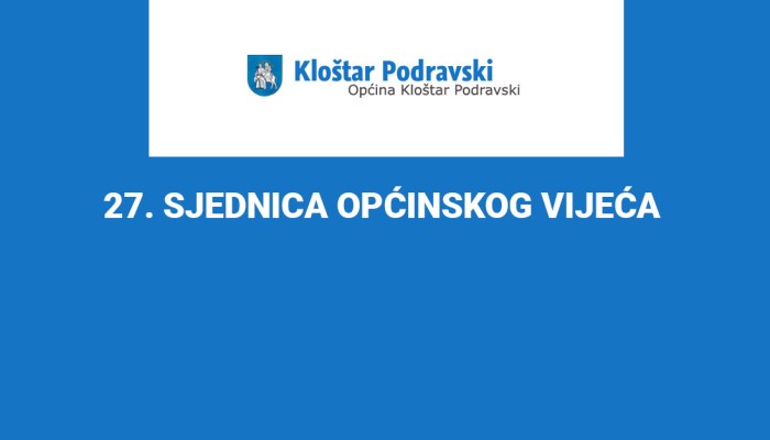 27. SJEDNICA OPĆINSKOG VIJEĆA