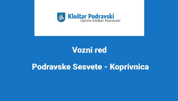 Vozni red - Linija - Podravske Sesvete - Koprivnica